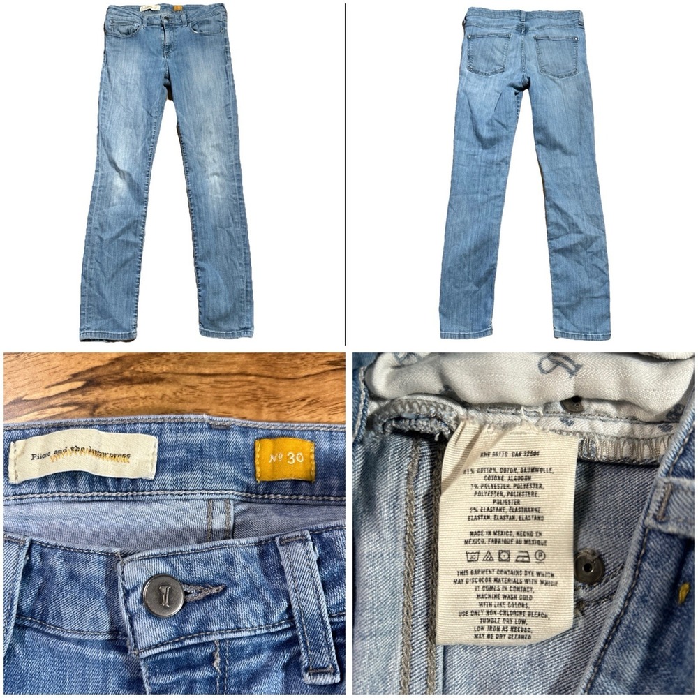Pilcro Straight-Leg Jeans in Light Blue Wash